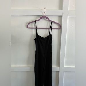 Black flared jumpsuit